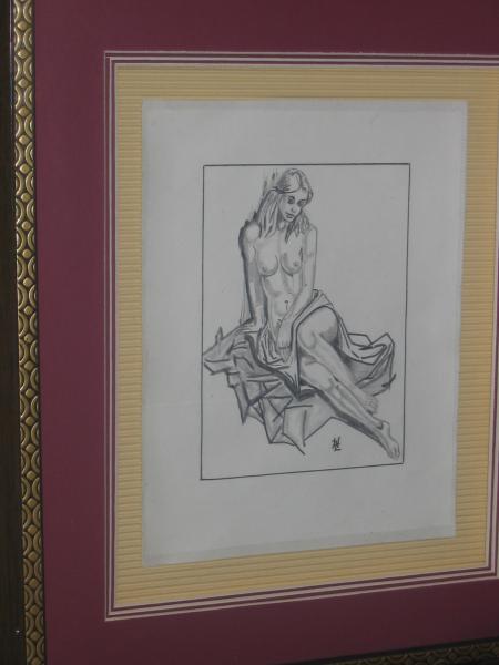 Fusain de nus de Femme 